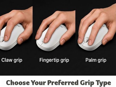 Acer Computer Mouse Wireless, 2.4G Slim USB Wireless Mice with USB-A Receiver, 1600 DPI Optical, Laptop Mouse with Plug and Play for Right/Left Handed Users (for Chromebooks, Windows PC & Mac) White in Kuwait