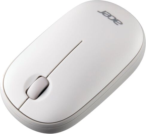Acer Computer Mouse Wireless, 2.4G Slim USB Wireless Mice with USB-A Receiver, 1600 DPI Optical, Laptop Mouse with Plug and Play for Right/Left Handed Users (for Chromebooks, Windows PC & Mac) White in Kuwait