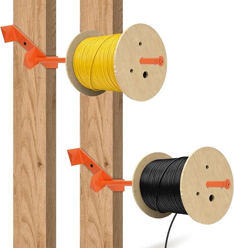 2 Pack Stud Mounted Cable/Wire Dispenser, Heavy Duty Steel in Kuwait