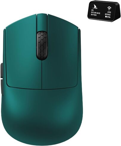 Darmoshark M5V2 Mini Fingertip Grasp Gaming Mouse,Tri-Mode 30K DPI PAW3950 Optical Sensor Lightweight 36g,8K Polling,Programmable Buttons,Computer Mouse for Laptop,PC,Windows(Green) in Kuwait