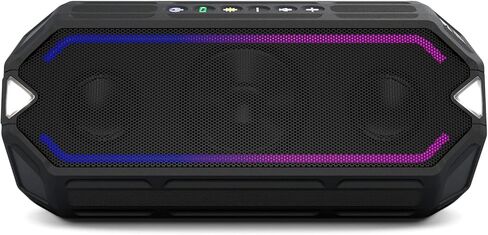 Altec Lansing HydraBoom Everythingproof Wireless Speaker, Multicolor LED Lights, Built-in Qi Wireless Charging in Kuwait