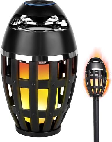 2 PACK Outdoor Bluetooth Flame Speakers with Stakes for Patio, Party in Kuwait