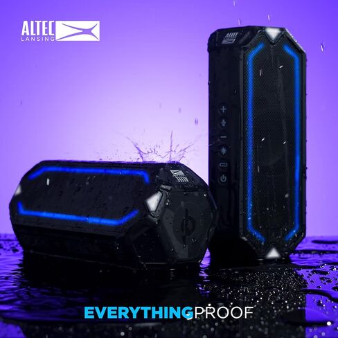 Altec Lansing HydraBoom Everythingproof Wireless Speaker, Multicolor LED Lights, Built-in Qi Wireless Charging in Kuwait