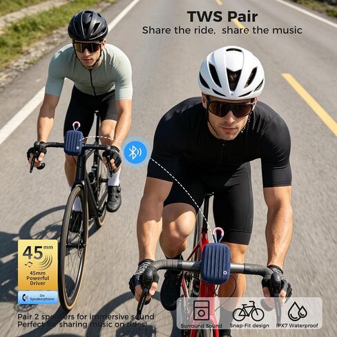 Bluetooth Bike Speaker with Handlebar Mount/Hook, IPX7 Waterproof in Kuwait