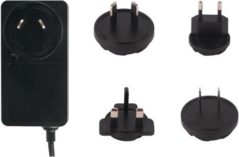 Radxa Power DC12 36W Power Adapter, AC to DC, Compatible with Radxa SBCs, 4 Interchangeable Plugs (AU, EU, UK, CN/US) in Kuwait