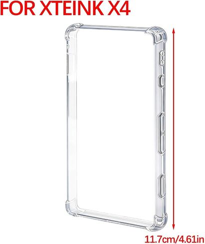 for XTEINK X4 E-Book 4.3" XteinkX4 Soft TPU Drop Resistance Case Clear Original All Inclusive Airbag Protective Back Cover in Kuwait