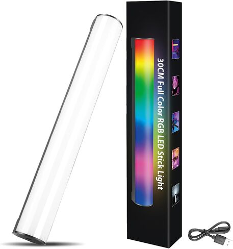 PULUZ 12" Magnetic RGB LED Light Stick CRI95 Dimmable Fill Light 3000mAh in Kuwait