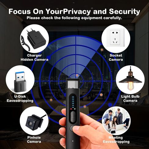 Hidden Camera Detectors, Anti Spy Bug Detector, Portable RF GPS Scanner in Kuwait