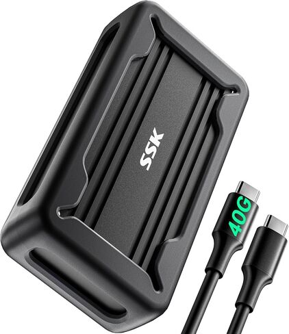 SSK USB4 NVMe Enclosure 40Gbps PCIe4 NVMe to USB-C M.2 SSD Enclosure in Kuwait