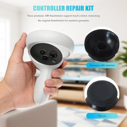 New Joystick Repair Tool Kit Fit for Meta/Oculus Quest 2 Controllers, Thumbstick Repair Tool Set with Thumbstick Caps & Installation Tools in Kuwait
