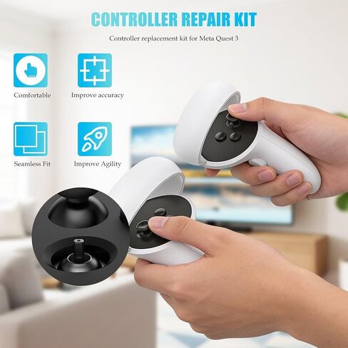 New All-in-One Repair Tool Kit Compatible for Meta Quest 2/3 Controllers, Touch-Sensitive Thumbsticks & Thumb Stick Caps & Installation Tools in Kuwait