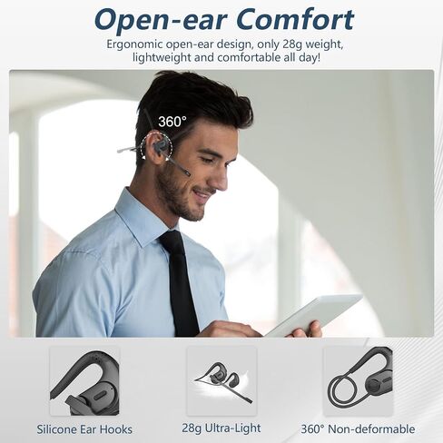 BANIGIPA Bluetooth Headset with Removable Microphone, Open Ear Headphones in Saudi Arabia