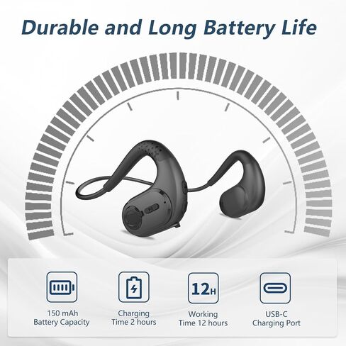 BANIGIPA Bluetooth Headset with Removable Microphone, Open Ear Headphones in Saudi Arabia