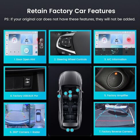 Roadanvi 8G+128G Car Radio for Toyota Camry 2015-2017 Carplay in Kuwait