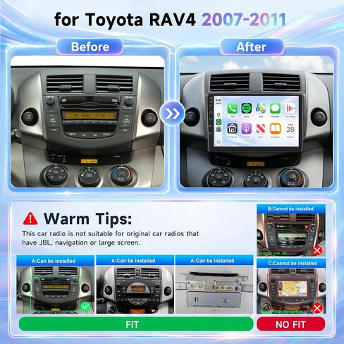 MAHVEC Car Radio Stereo Upgrade for Toyota RAV4 2007-2011 in Kuwait