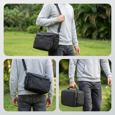 FPVtosky Shoulder Bag for DJI Avata 360/Avata 2/NEO 2/MAVIC 4 PRO/Air 3S Fly More Combo，Sling Carrying bag for Batteries, RC Motion 3, Goggles N3, FPV Controller 3 and other accessories，PU leather in Kuwait