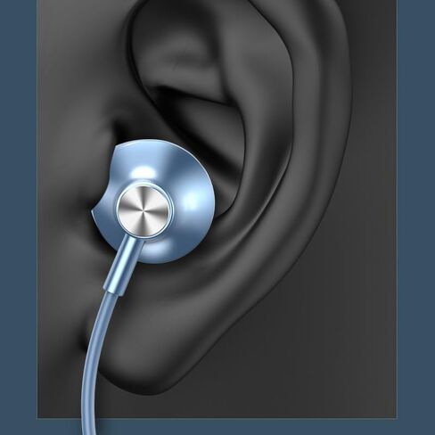 USB C Wired Earbuds with Mic Volume Control USB Type C Headphones for Android Devices in Ear USB C Earbud Headphones (Orange) in Kuwait