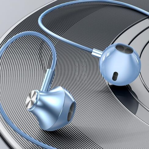USB C Wired Earbuds with Mic Volume Control USB Type C Headphones for Android Devices in Ear USB C Earbud Headphones (Orange) in Kuwait