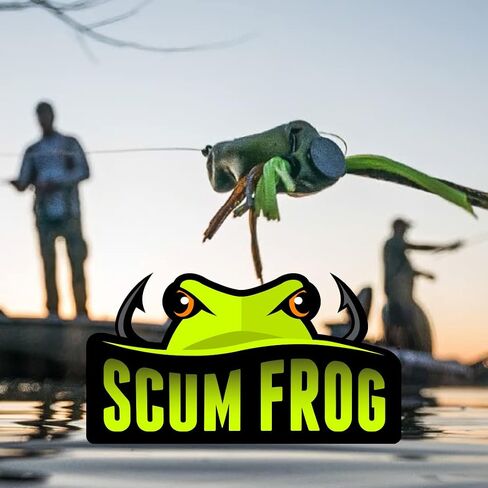 SCUM FROG Launch XS Frog | Long-Casting Weedless Topwater Frog | Premium Tournament Bass Lure with Owner Hooks | Bullfrog, 5/8 oz in Kuwait