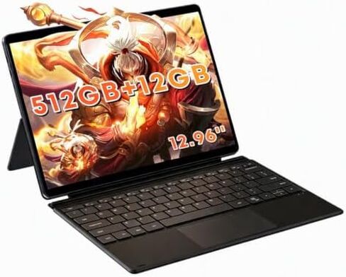 CHUWI Hi10 Max 2 in 1 Laptop Tablet 12.96", Intel Ultra 5 125U, 12GB LPDDR5 512GB SSD, AI Boost NPU, 12C/14T, Max 4.3GHz, IPS 2880 * 1920 Touchscreen, 4K Micro-HDMI, WiFi 6, BT 5.3, USB 3.2, Type C in Kuwait