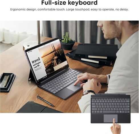 CHUWI Hi10 Max 2 in 1 Laptop Tablet 12.96", Intel Ultra 5 125U, 12GB LPDDR5 512GB SSD, AI Boost NPU, 12C/14T, Max 4.3GHz, IPS 2880 * 1920 Touchscreen, 4K Micro-HDMI, WiFi 6, BT 5.3, USB 3.2, Type C in Kuwait