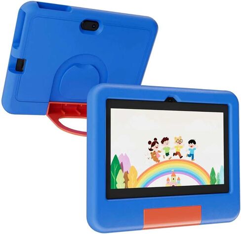 Android Tablet 7 inch Tablets with Case, 4GB RAM 32GB ROM 1TB Expand, Quad-core Processor Tablet PC, 1024 x 600 IPS Screen, Dual Cameras, 3000mAh Battery, Bluetooth, WiFi, GMS, Widevine L1 Pink in Kuwait