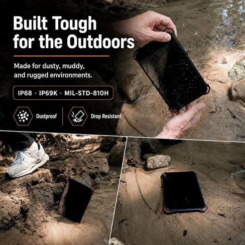 AGM PAD P3 Compact Rugged Android 16 Tablet, Waterproof & Drop-Proof, Widevine L1 & GMS Certified, 8.68" 120Hz HD 600 Nits Display, MTK G99, 12GB (6+6) + 128GB (Up to 1TB), 7200mAh, GPS, Compass, OTG in Kuwait