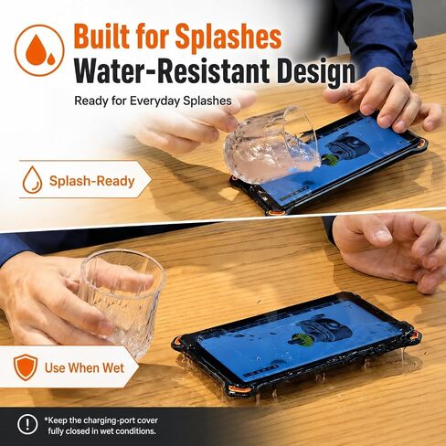 AGM PAD P3 Compact Rugged Android 16 Tablet, Waterproof & Drop-Proof, Widevine L1 & GMS Certified, 8.68" 120Hz HD 600 Nits Display, MTK G99, 12GB (6+6) + 128GB (Up to 1TB), 7200mAh, GPS, Compass, OTG in Kuwait