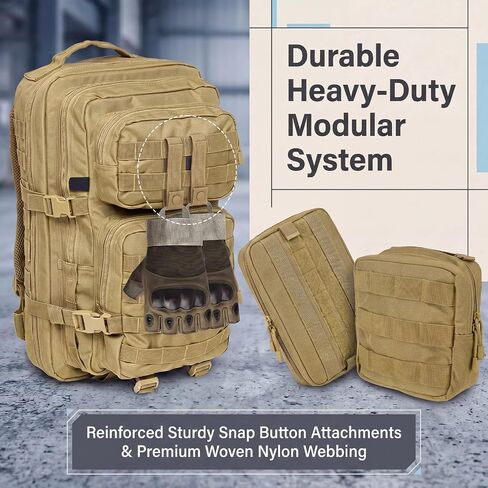 6 Pack Molle Straps with Snaps 6 Inch Heavy Duty Tactical Molle Attachment Strap Nylon Webbing Connector for Backpack Tactical Pouch Vest Gear Accessories (Black/Olive Green/Khaki) in Saudi Arabia