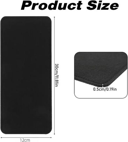 Felt Base Shapers for Handbags, 2 PCS, 12x5 Inch, Black in Kuwait