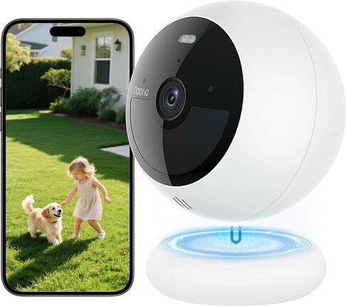 Noorio 2K Security Cameras Wireless Outdoor Magnetic, Color Night Vision in Kuwait