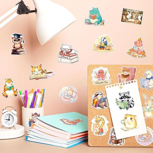 200PCS Animal Bookish Stickers, Cute Book Stickers in Saudi Arabia
