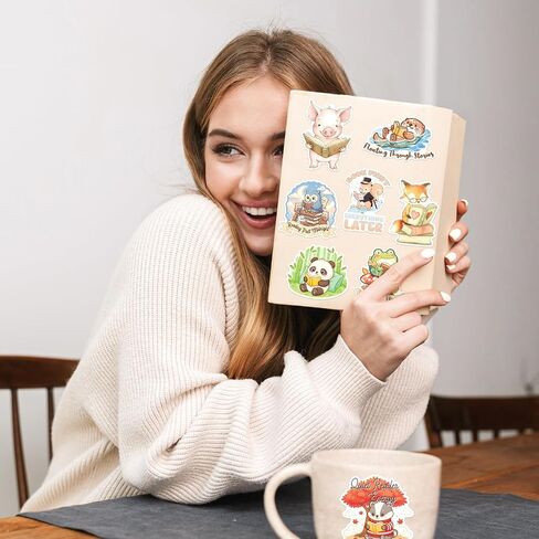 200PCS Animal Bookish Stickers, Cute Book Stickers in Saudi Arabia