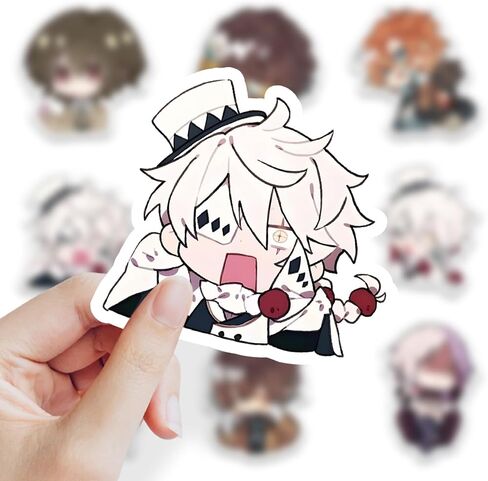 66Pcs Cartoon Bungo Stray Dogs Themes Waterproof Stickers in Kuwait