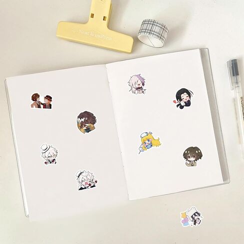 66Pcs Cartoon Bungo Stray Dogs Themes Waterproof Stickers in Kuwait