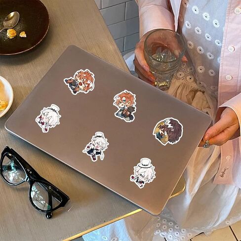 66Pcs Cartoon Bungo Stray Dogs Themes Waterproof Stickers in Kuwait