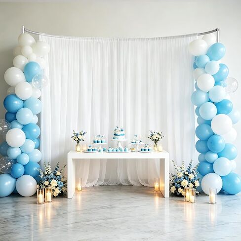 Curved Pipe and Drape Backdrop Stand 10x10ft -Sliver in Kuwait