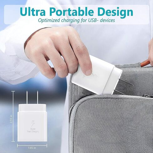 25W Super Fast Charger Block for Samsung Galaxy A07/A065G/A06/A05s/A05/A04s in Kuwait