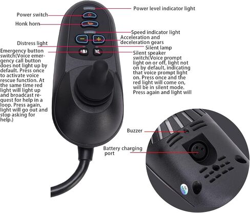 EABS Hill Electric Chair Joystick Controller, Precise Control for Mobility Chair Users in Kuwait