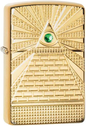 Zippo Eye of Providence High Polish Brass Design Pocket Lighter in Kuwait
