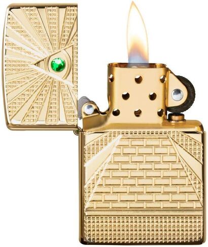 Zippo Eye of Providence High Polish Brass Design Pocket Lighter in Kuwait