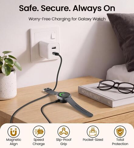 Watch Charger for Samsung Galaxy Watch 8/8 Classic/7/6 2Pack USB C in Kuwait