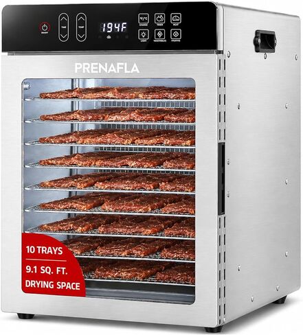 Food Dehydrator with 10 Trays for Jerky, Fruit, Herb & Dog Treats in Kuwait