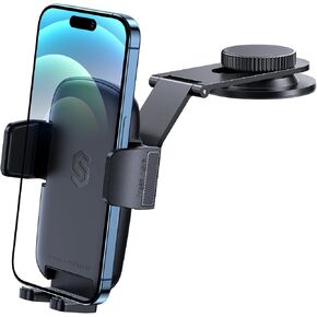 SYNCWIRE Car Phone Holder for Universal Dashboard [Super Stable] Car Phone Mount Foldable Aluminum Alloy Arm for iPhone 17 16 15 14 13 12 Series & All Phones in Kuwait
