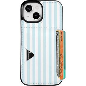 uCOLOR for iPhone 16 Pro Case with Card Holder- Slim (Blue Daisy) in Kuwait