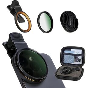 52MM Circular Polarizer Filter, Ultra Slim Multi-Coated CPL Lens Filter, Clip-on Phone Camera Filter Kit, Compatible for iPhone 15 14 13 12 11,Motorola, Google Pixel and Other Smart Phones in Kuwait
