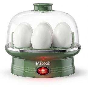 Macook Electric Egg Cooker for Easter, 7 Egg Capacity with Auto Shut-Off, Spring Green Hard Boiled Egg Maker, Ideal Easter Gift for Egg Decorating, Includes Measuring Cup in Kuwait