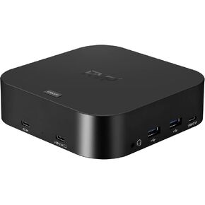 RVP+ Docking Station 3 Monitors USB C, 13-in-1, Triple Display-4K HDMI & DisplayPort Dual Monitors, 5Gbps USB-C/A Data Transfer, 100W Laptop-Charging, Gigabit Ethernet, Audio, Black in Kuwait