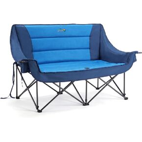 DMH OUTDOORS Oversized Double Camping Chair Padded Folding Camping Loveseat in Kuwait