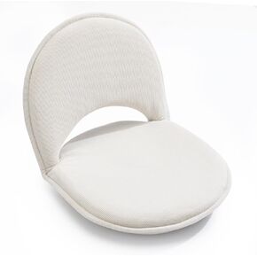 YOUKEEEJOJO Floor Chair 5-Position Adjustable Back Support Chair Foldable Camping, Floor Lounger,Corduroy Fabric, Video-Gaming Reading Watching, Indoor Outdoor Use(Beige) in Kuwait